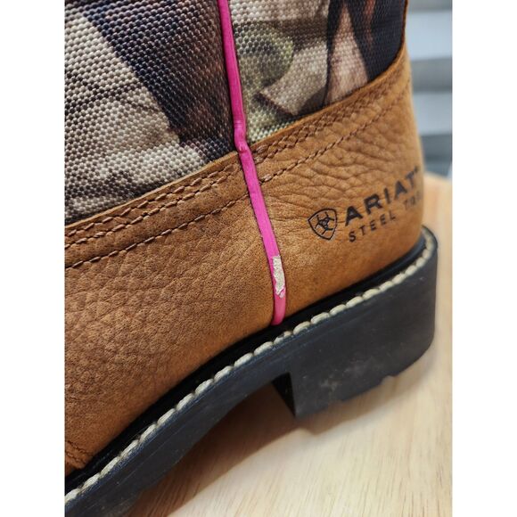 Ariat Steel Toe Work Boots Western Style Women's 6.5 - Picture 9 of 9